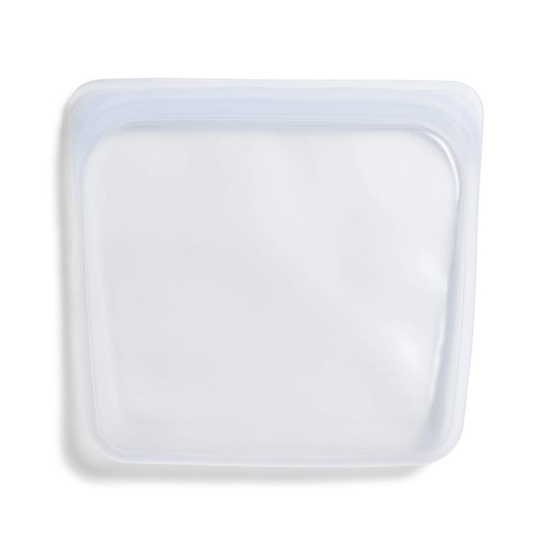 Stasher Premium Silicone Reusable Food Storage Sandwich Bag, Clear, Microwave, Sous Vide, Dishwasher, Oven and Freezer Safe, BPA Free, Leak-free, Eco-friendly, 28 Oz - Image 2